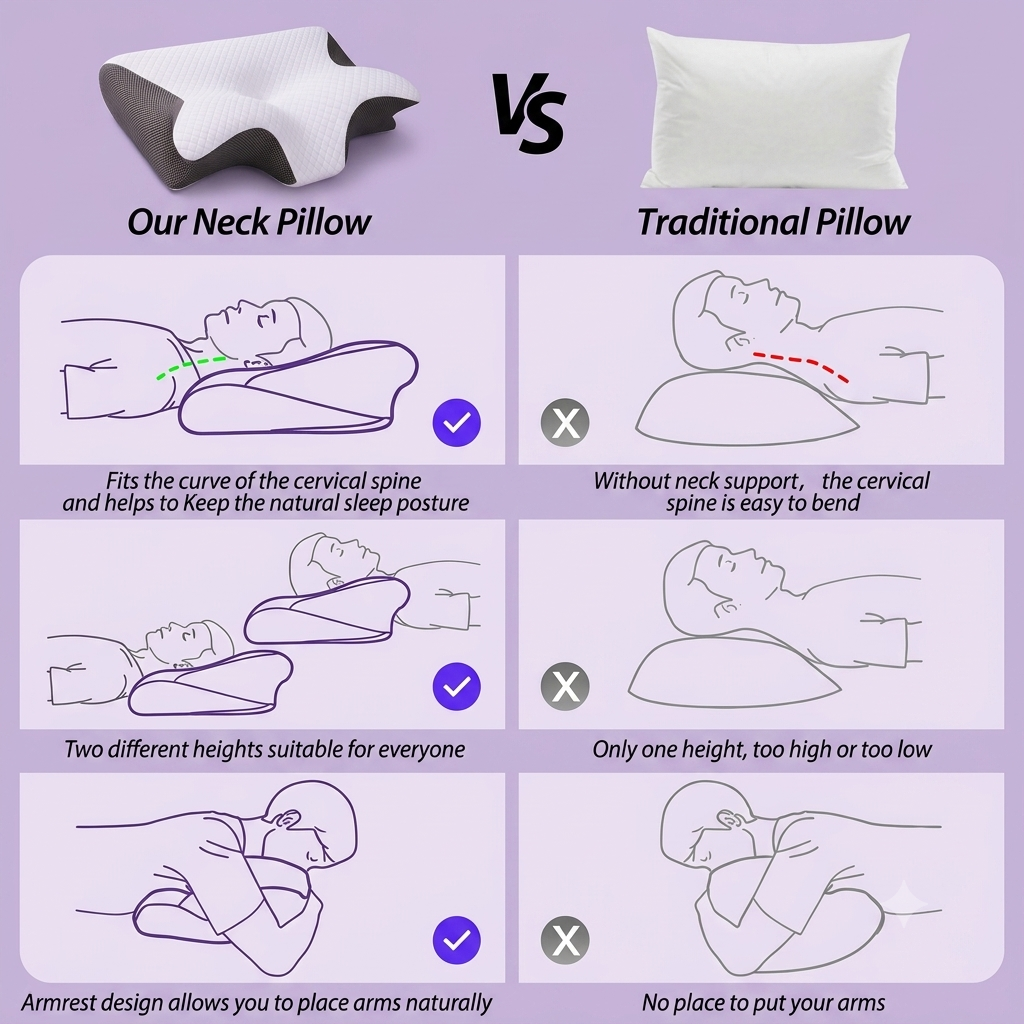 Aurelli® Memory Foam Neck Pillow