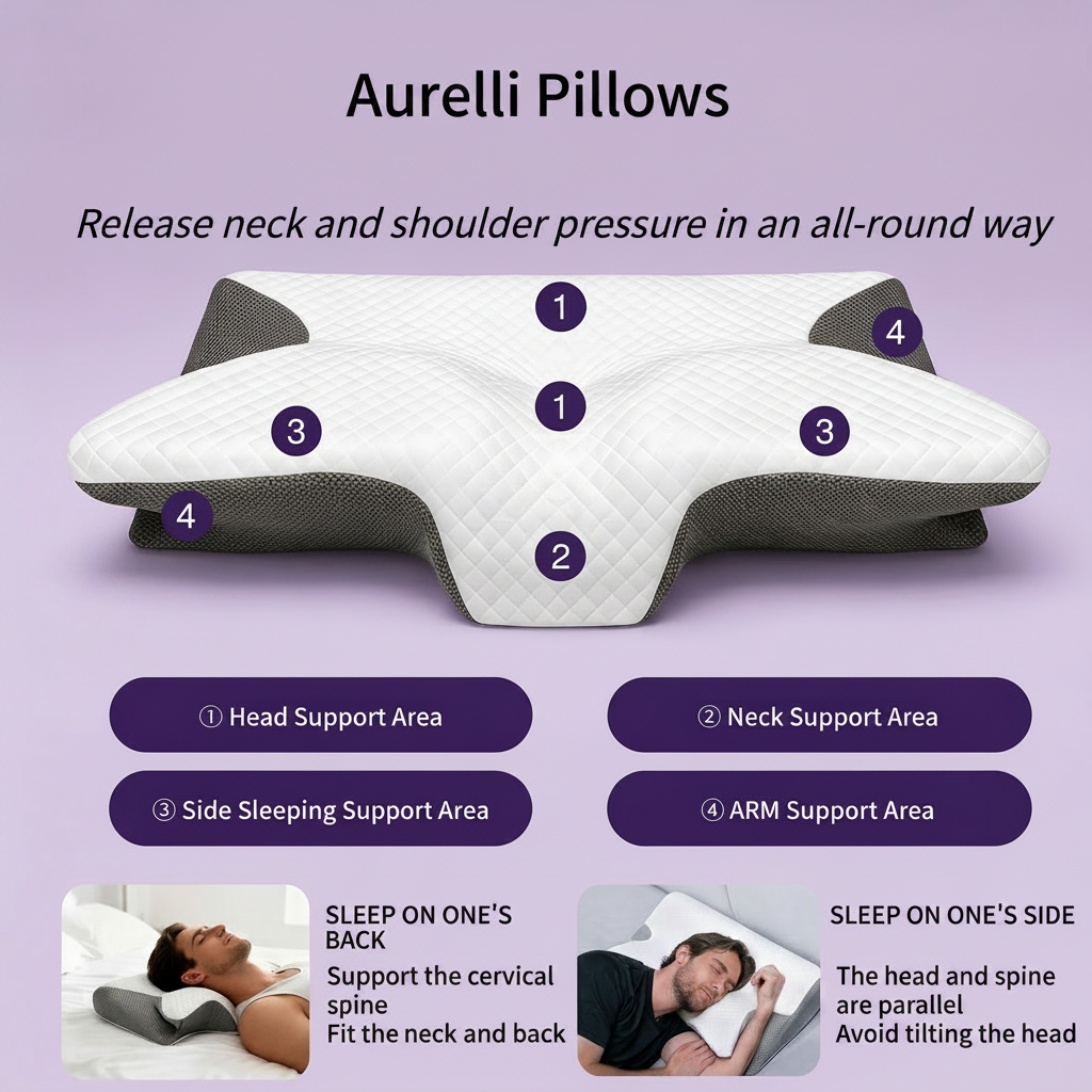Aurelli® Memory Foam Neck Pillow
